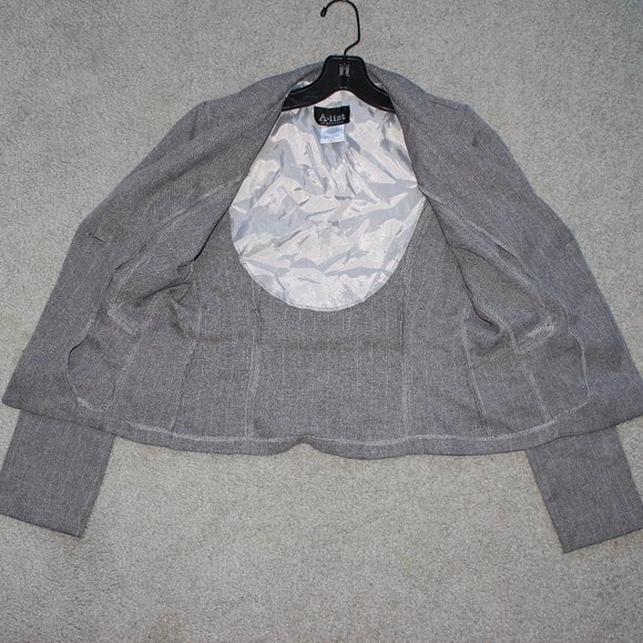 A-list by Wrapper Juniors Sz 3 Gray One Button Blazer Jacket Lined Office EUC - Picture 5 of 12